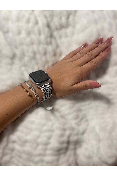 BCNCASE 38-40-41 MM WATCH UYUMLU LEOPAR DESEN SİLİKON KORDON Seri 1/2/3/4/5/6...