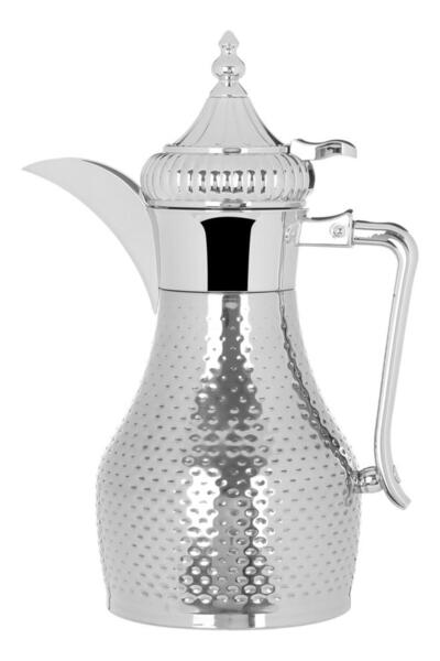 ALSAIF Tamim Steel Dallah 1 Liter Pressure Silver