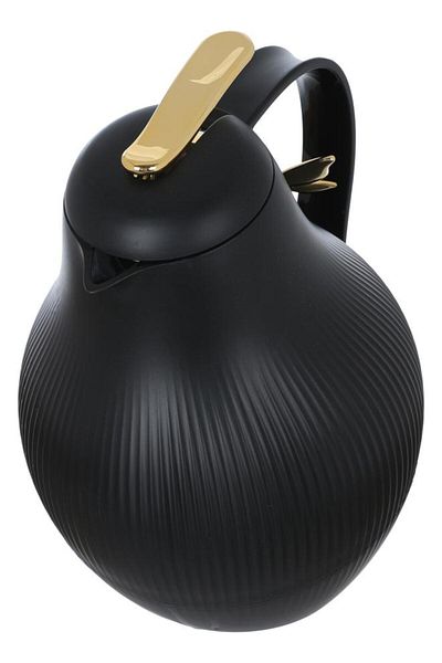 ALSAIF Dora Plastic Thermos Golden Butterfly 1.5 Liters Black