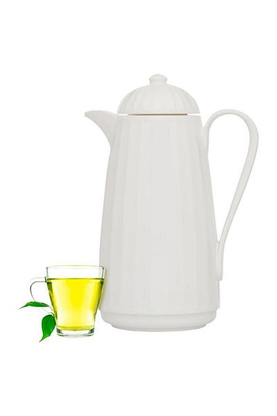 ALSAIF Plastic Thermos 1 Liter White