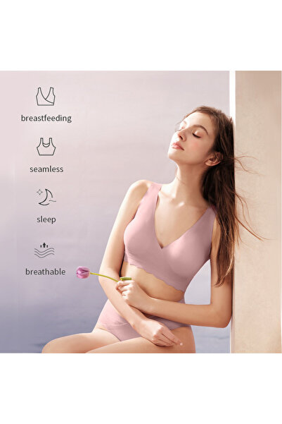 Sunveno Maternity Cross - Fit Nursing & Sleep Bra (XXXL) - Brown