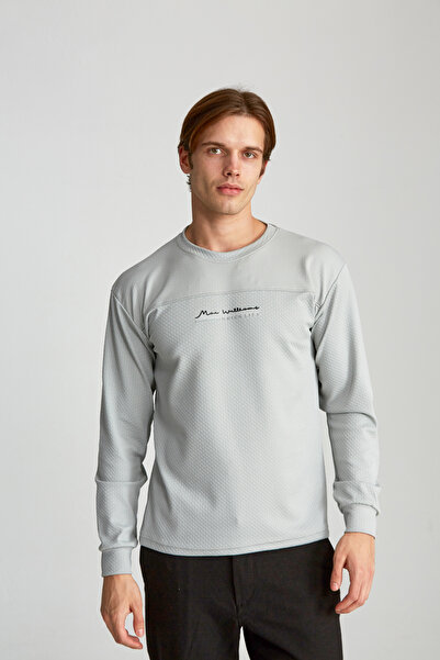 WERRONİ Erkek Slim Jakarlı Quick Life Gri