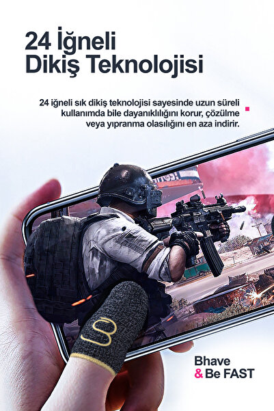 Bhavestore Pubg Finger Holder 1 Pair - Pubg Finger Gloves - Silver Sweat Proof Gaming Finger Holder - Sports Finger Holder