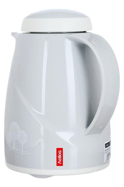 ALSAIF Plastic Thermos 0.3 Liters German Tree Pattern Light Gray