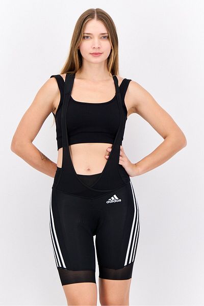 adidas Women Sportswear Fit Bicycle Bib Shorts, Black