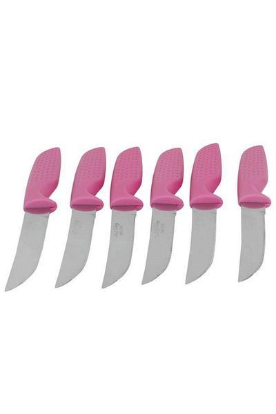 ALSAIF Steel Knife Set 6 Pieces Pink