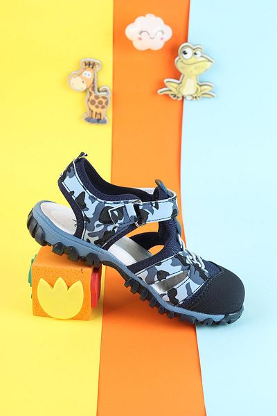 Moda Lime Sandale unisex pentru copii Sandale cu fața închisă Sandale colorate Sandale ortopedice Sandale sezon nou