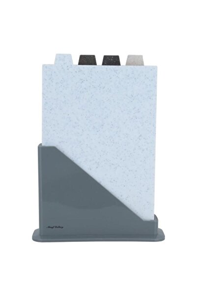 ALSAIF Marble Cutting Board Set With Stand 5 Pieces Colored