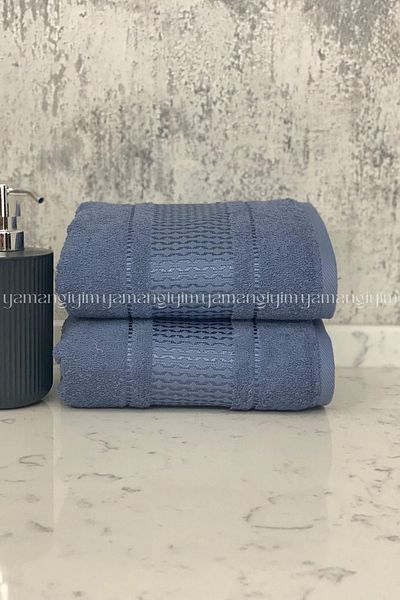 Özdilek Exclusive Blossom(Byn) Indigo Towel 50*80