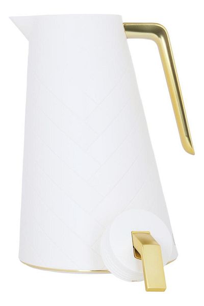 ALSAIF Glory Glass Thermos 1.5 Liters Plastic Body Beige