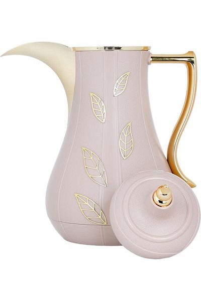 ALSAIF Plastic (Salma) Thermos Set 1 Liter 2 Pieces Dark Pink