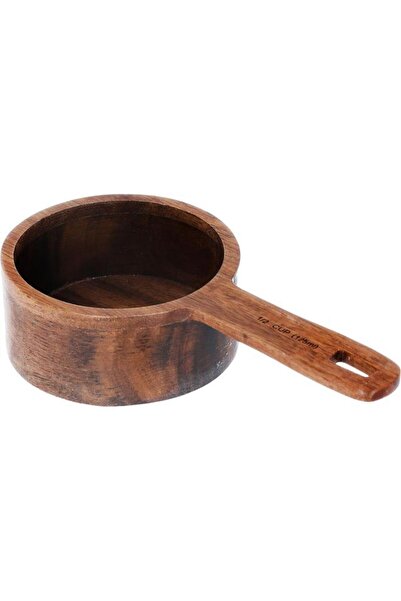 ALSAIF Wooden Measuring Cups Set 60/80/125/250 Ml 4 Pieces Brown