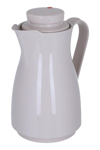 ALSAIF Rotpunkt Glass Thermos 1 Liter Plastic Body Dark Beige