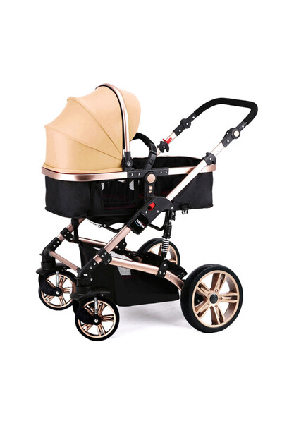 TEKNUM Teknum 3 in 1 stroller-Khaki + Sunveno Diaper Bag + Hooks