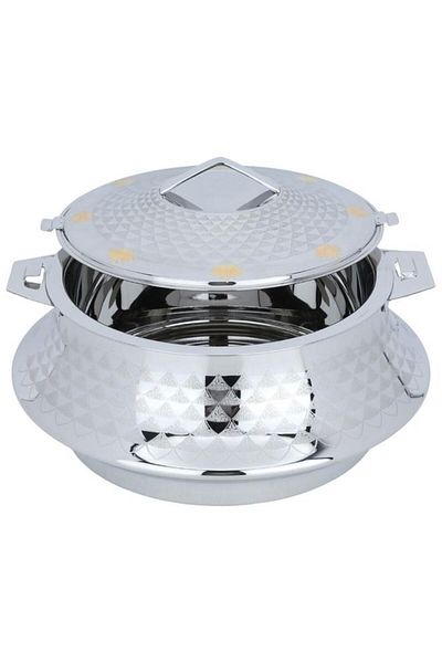 ALSAIF Steel Food Container 5000 Ml Silver