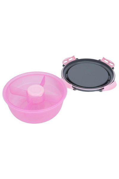 ALSAIF Plastic Lunch Box 1.2 Liters With Lid Pink