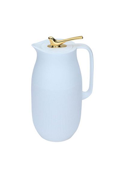 ALSAIF Royal 6 Glass Thermos 1.6 Litres Plastic Body White