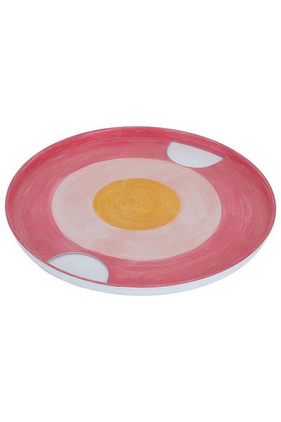 ALSAIF Steel Serving Plate 31 X 2 Cm Round Pink