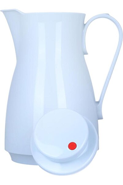 ALSAIF Rotpunkt Glass Thermos 1 Liter Plastic Body White