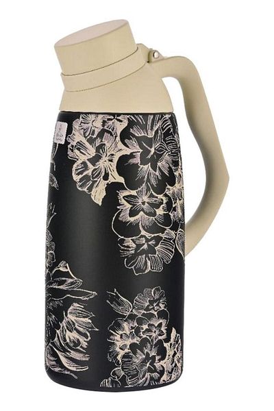 ALSAIF Rania Steel Thermos 2.5 Liters Black Beige