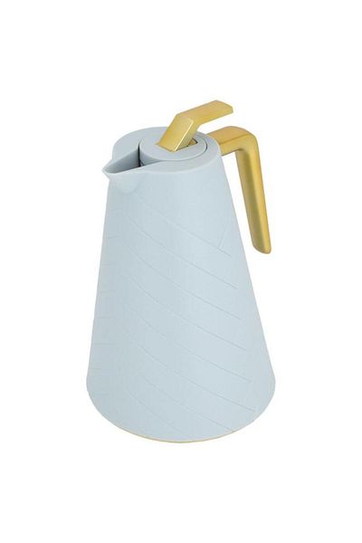 ALSAIF Glory Glass Thermos 1 Liter Plastic Body Blue