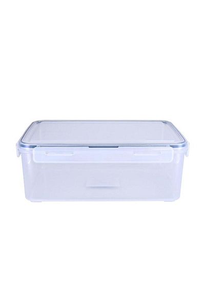 ALSAIF Plastic Food Container 4300 Ml Rectangle Transparent