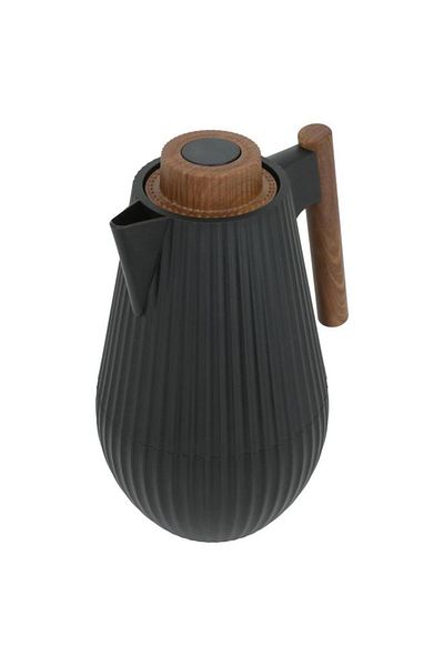 ALSAIF Plastic Thermos 1 Liter Squeeze Black