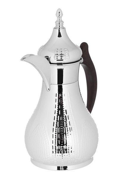 ALSAIF Haila Steel Thermos Set 1.2/1.2L 2 Pieces Silver & Gold