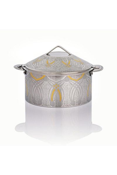 ALSAIF Steel Rayhana Food Container 2.5 Liter Silver