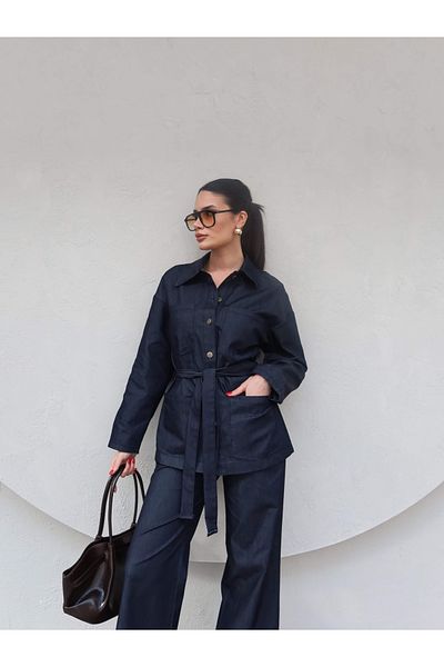 ESRAHELVACI Waist Tie Denim Set