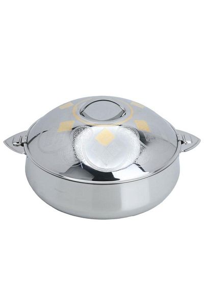 ALSAIF Steel Lama Food Container 4000 Ml Silver