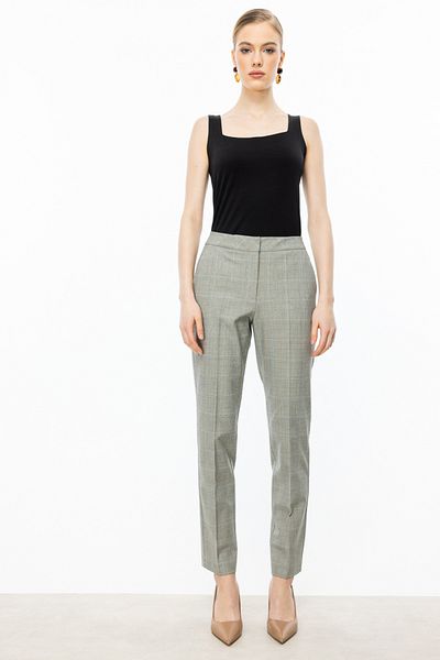 Ekol Plaid Skinny Leg Trousers