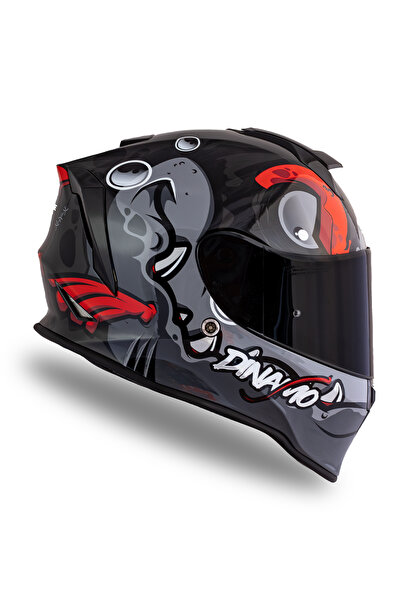 Origine Dinamo Fishuga Siyah-Kırmızı-Gri Kask