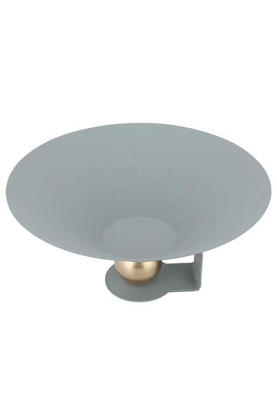ALSAIF Steel Serving Stand Round Deep Grey