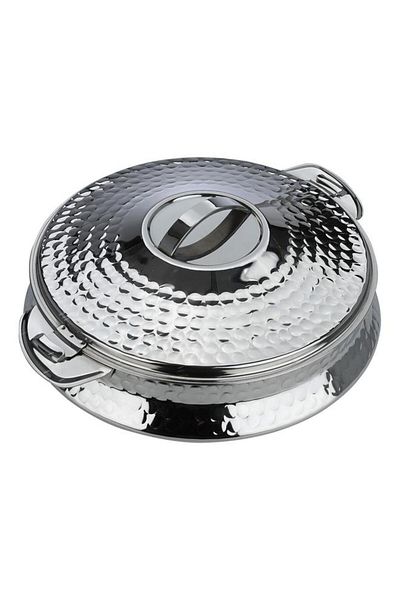 ALSAIF Steel Food Container 2 Liter Plaid Silver