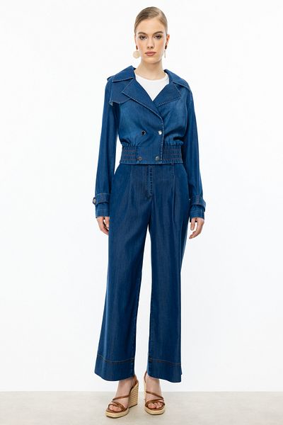 Ekol Wide Leg Pleated Trousers