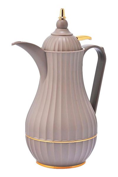 ALSAIF Tamim Dallah Steel 0.35 Liters Golden Grey