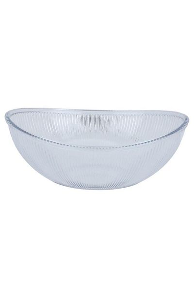 ALSAIF طبق تقديم بلاستيكي 32X25X12 سم 3.3 لتر شفاف