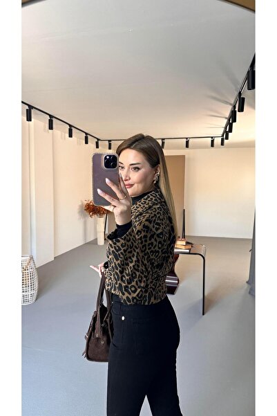 Sezgi Tekin Ζώνη με λεπτομέρεια με επένδυση Leopard Jacket