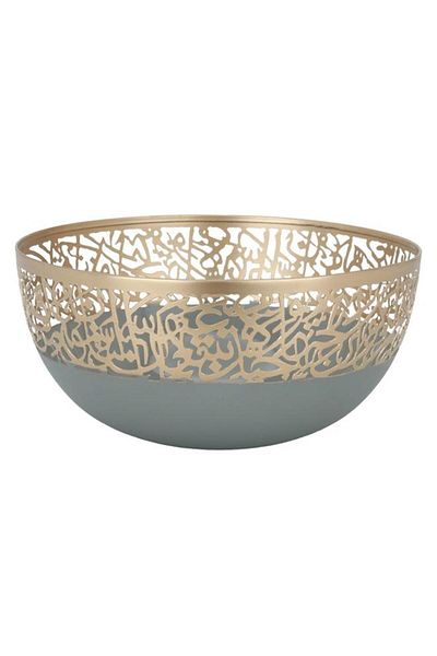 ALSAIF وعاء فولاذي دائري مقاس 24 × 24 × 11 سم باللون الرمادي