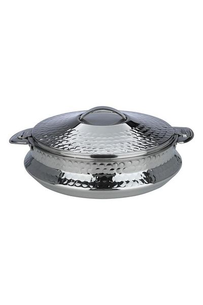 ALSAIF Steel Food Container 2 Liter Plaid Silver