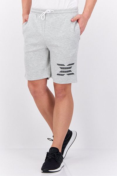 RBX Men Sportswear Fit Drawstring Outdoor Shorts, Grey