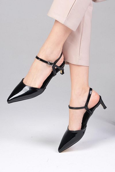 Mio Gusto Filippa Black Color Women's Heeled Shoes