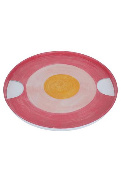 ALSAIF Steel Serving Plate 31 X 2 Cm Round Pink
