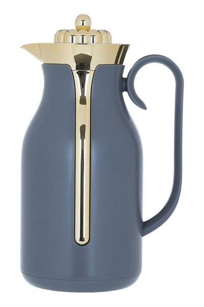 ALSAIF Rayana Plastic Thermos 1 Liter Gold Grey