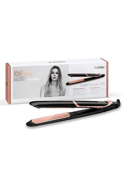 ALSAIF Hair Straightener 24 Mm 6 Heat Levels 140 235 Degree Ionic Technology Black