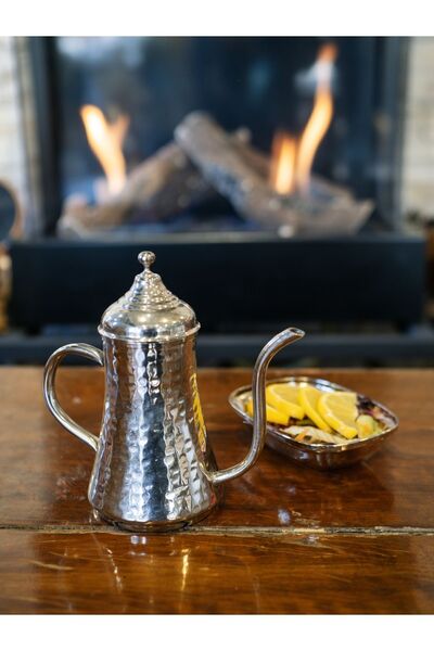 Bakır Concept وعاء زيت نحاسي موديل أصلي - لون فضي، رقم:1