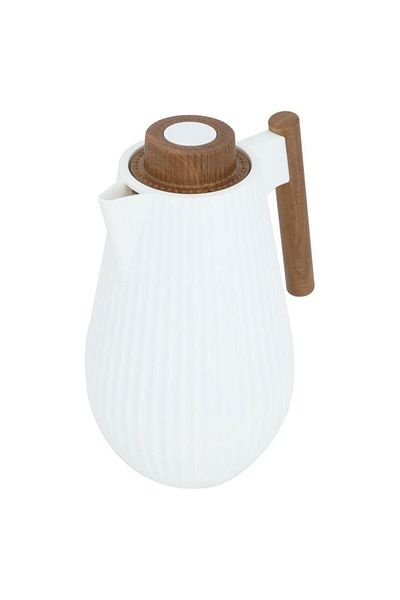 ALSAIF Plastic Thermos (Liar) 1 Liter White