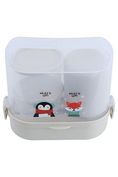 ALSAIF Plastic Box Set Thai With A Strap Transparent
