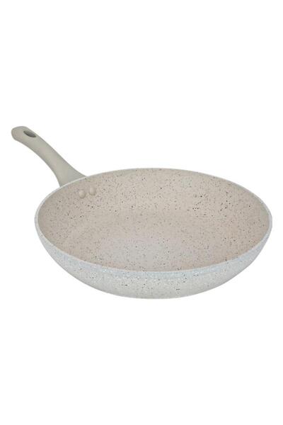 ALSAIF Granite Frying Pan 26 Cm Light Grey